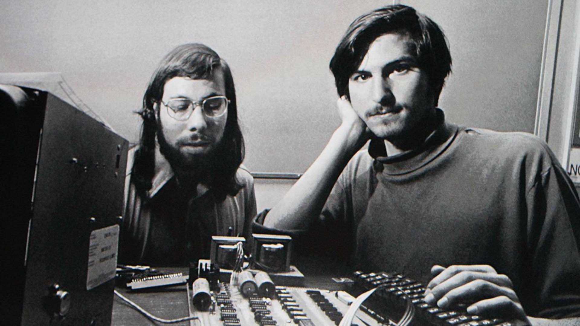 Steve Jobs and Steve Wozniak.