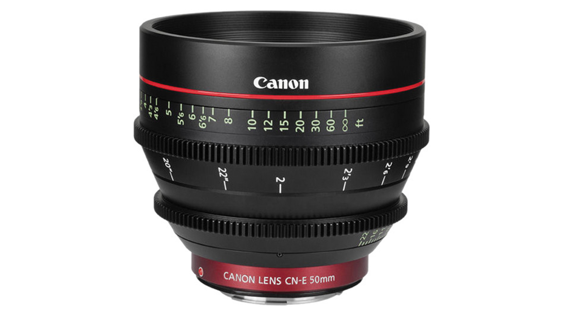 Canon CN-E 50mm T1.3 L F Cine Lens. Image Canon.