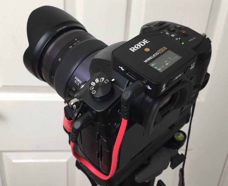 Wireless GO II on a Panasonic GH5.