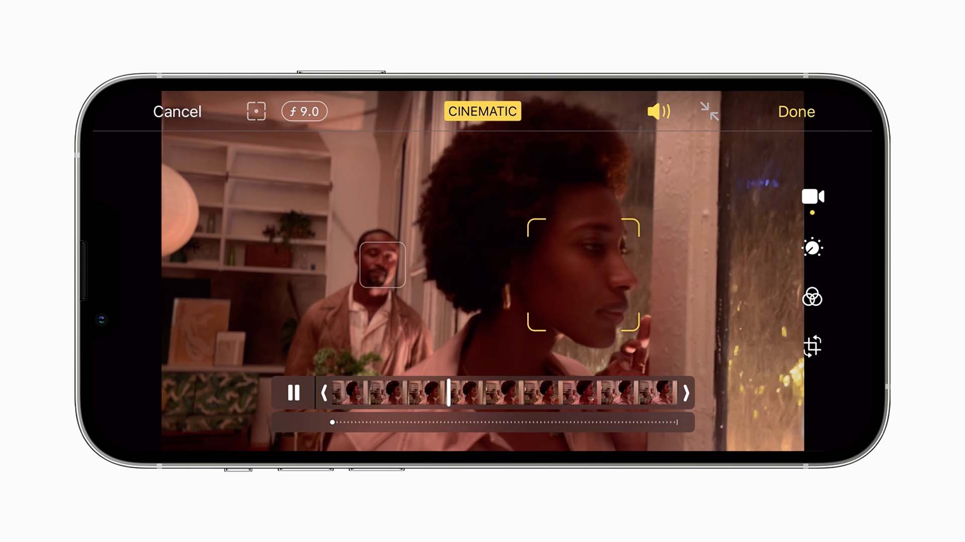iPhone 13 Pro Cinematic Mode. Image: Apple.