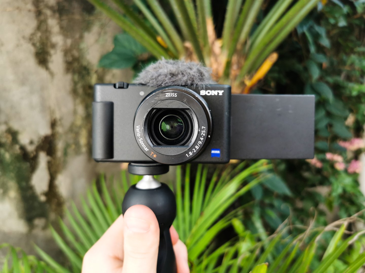 Sony ZV-1 in vlogging configuration