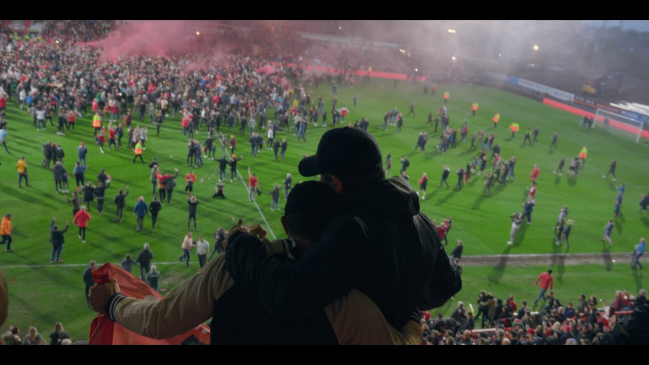 welcome to wrexham pitch invasion